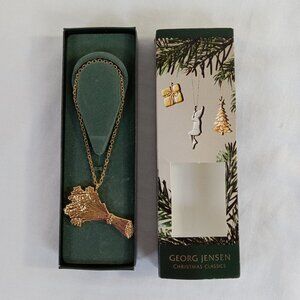 Georg Jensen 2006 Christmas Classics Sheaf of Wheat Gold Plated Ornament Denmark